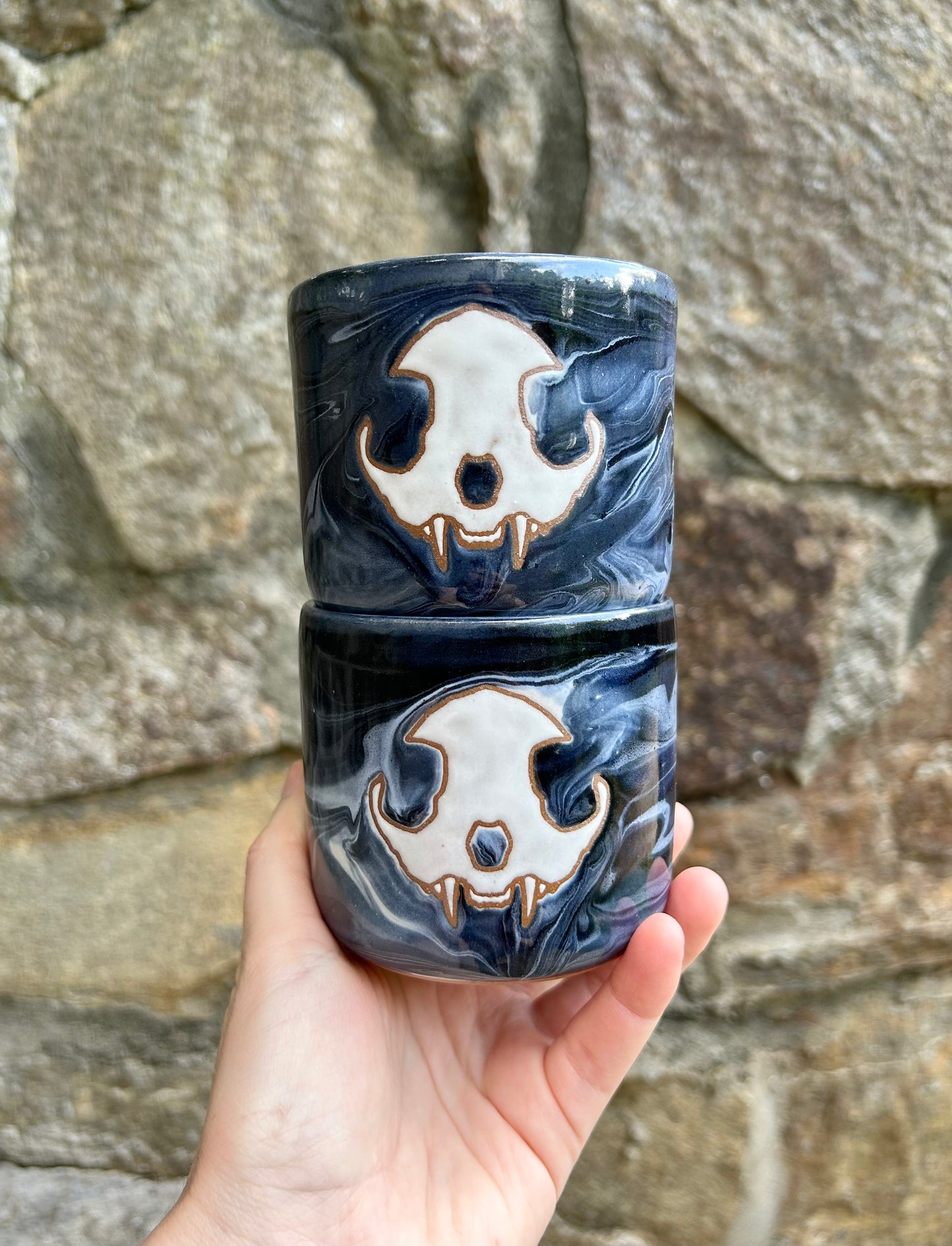 Cat Skull Small Cup
