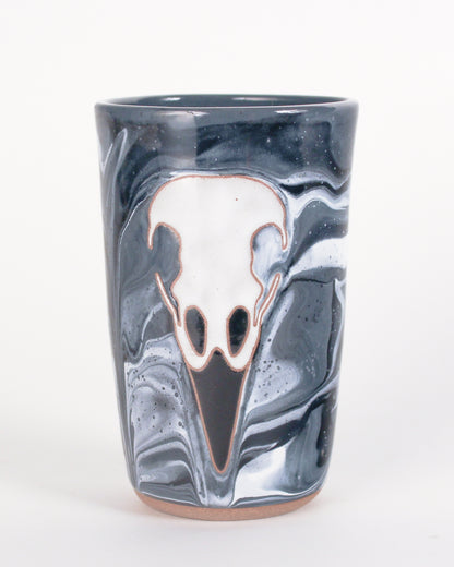 Raven Skull Tumbler