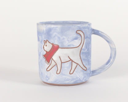 Cat in Winter Mug