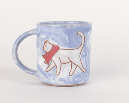 Cat in Winter Mug