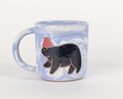 Black Bear in Winter Mug