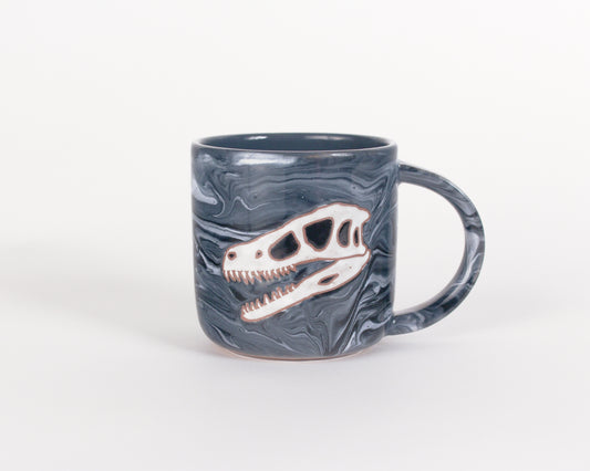 Velociraptor Skull Mug