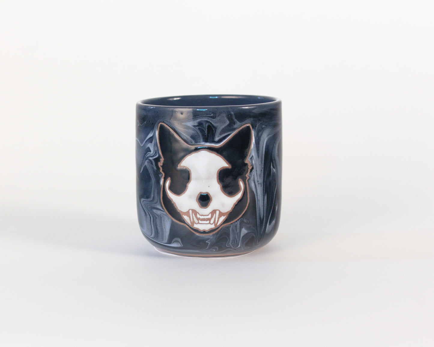 Cat Skull Short Tumbler