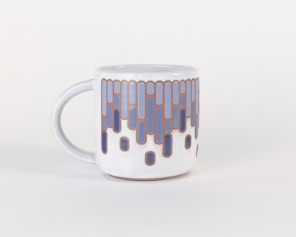 Tiles in Blue Mug