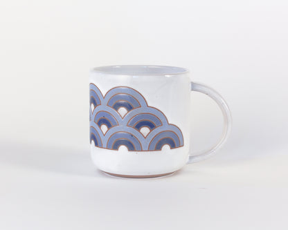 Waves in Blue Mug 2