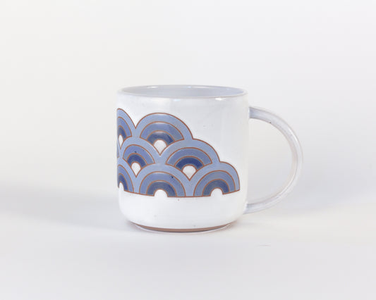 Waves in Blue Mug 2