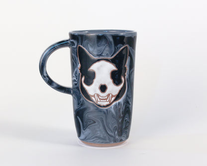 Cat Skull Travel Mug