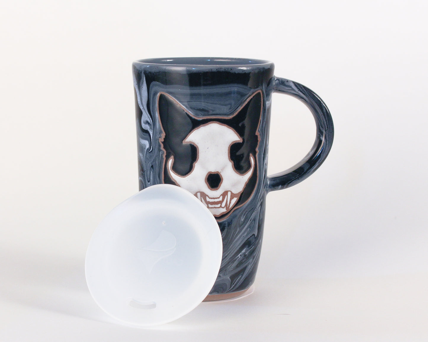 Cat Skull Travel Mug