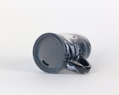 Raven Skull Travel Mug