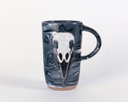 Raven Skull Travel Mug