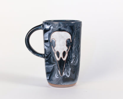 Raven Skull Travel Mug